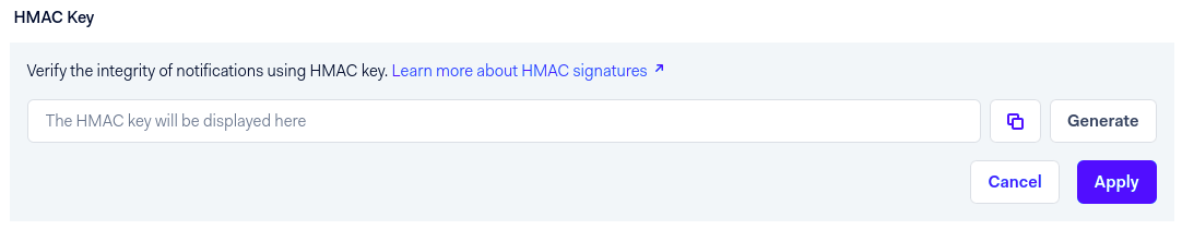 生成 HMAC 密鑰并保存。