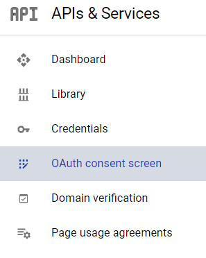 Google OAuth 同意選擇菜單