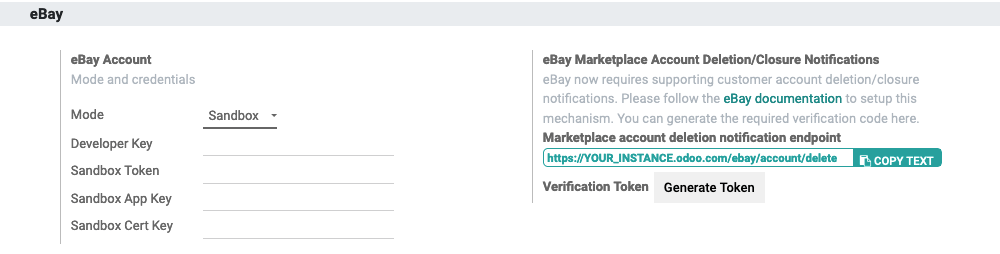 在Odoo中生成eBay驗證令牌的按鈕